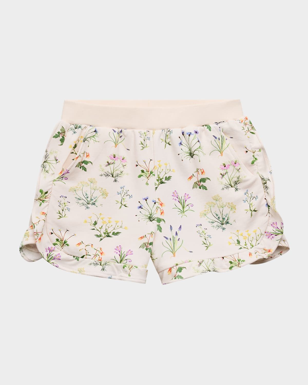 Girl & apos;s Acacia Floral Stretch Cotton Shorts