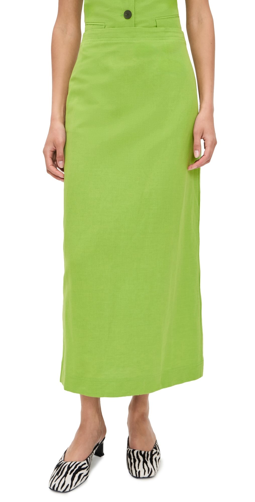 ALIGNE Mia Linen Mix Skirt Apple 4