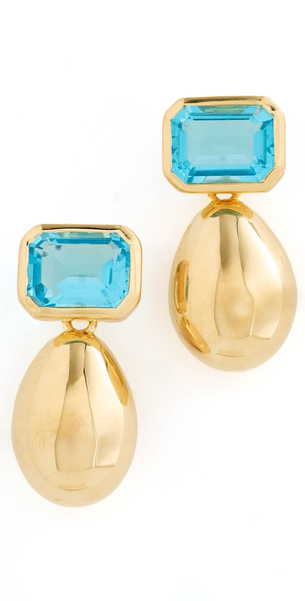 Lizzie Fortunato Bean Earrings In Cruise Gold One Size