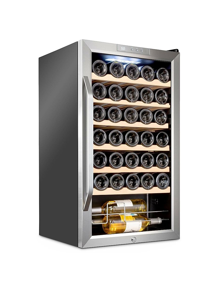 Freestanding Wine Fridge - Stainless Steel