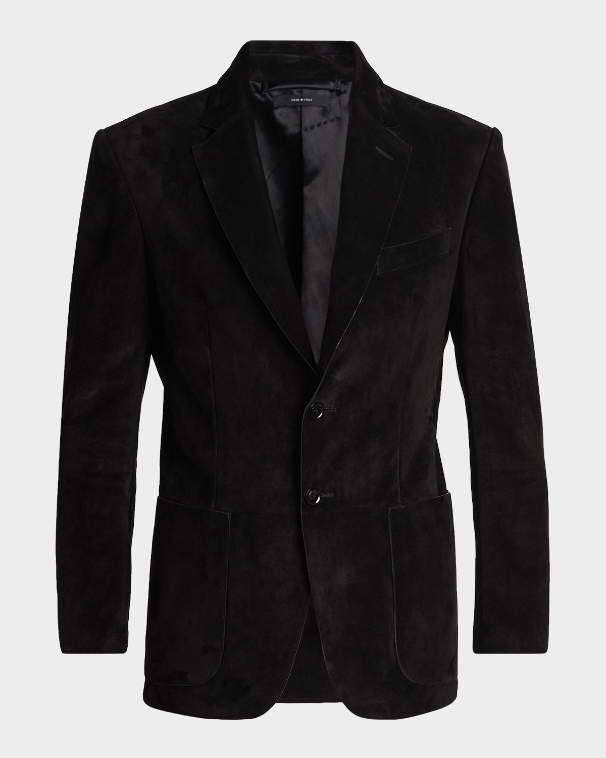 Men & apos;s Suede Single-Breasted Blazer