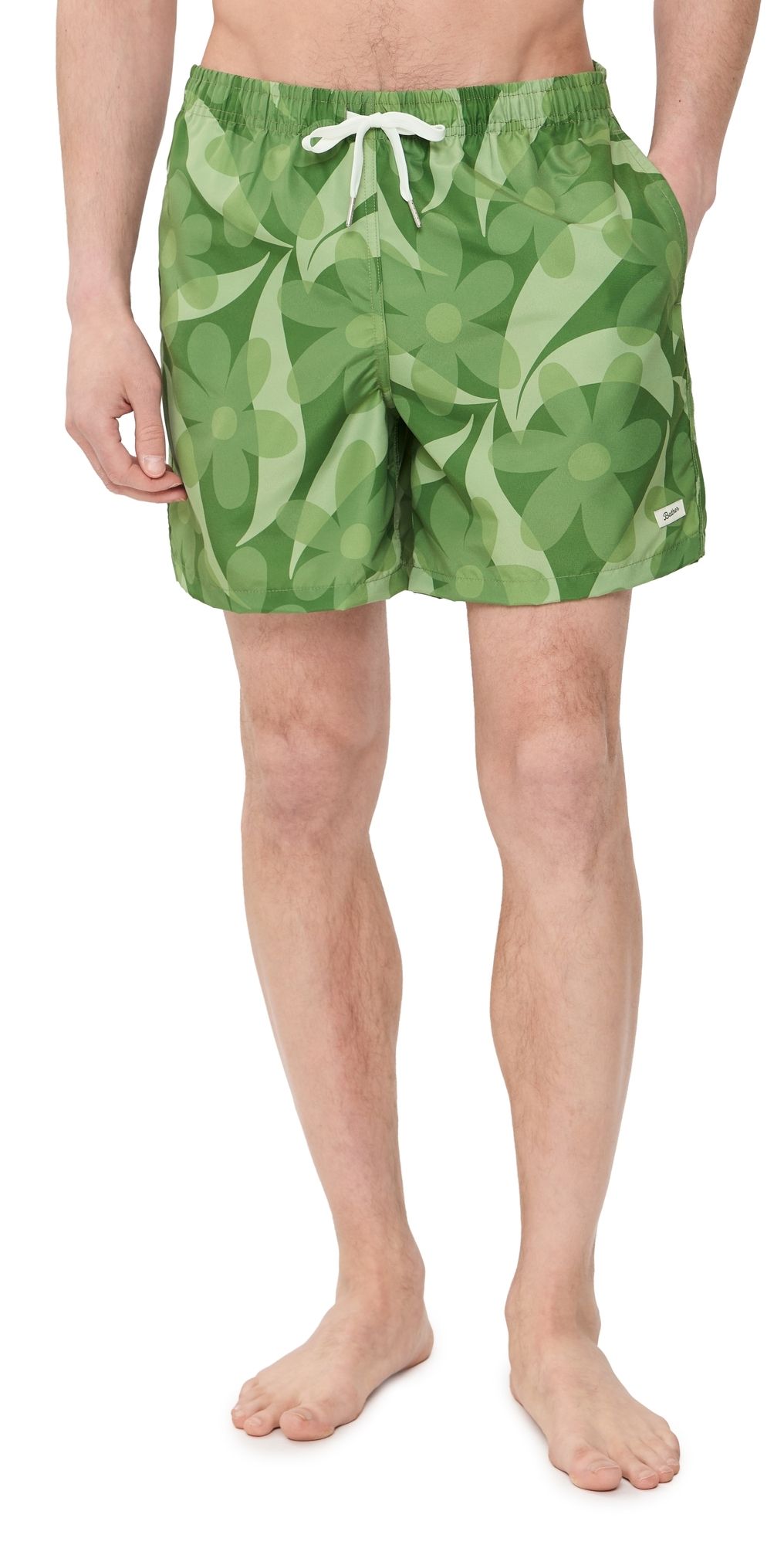 Bather Daisy Trip Classic Swim Trunks 5.5 Fern XL