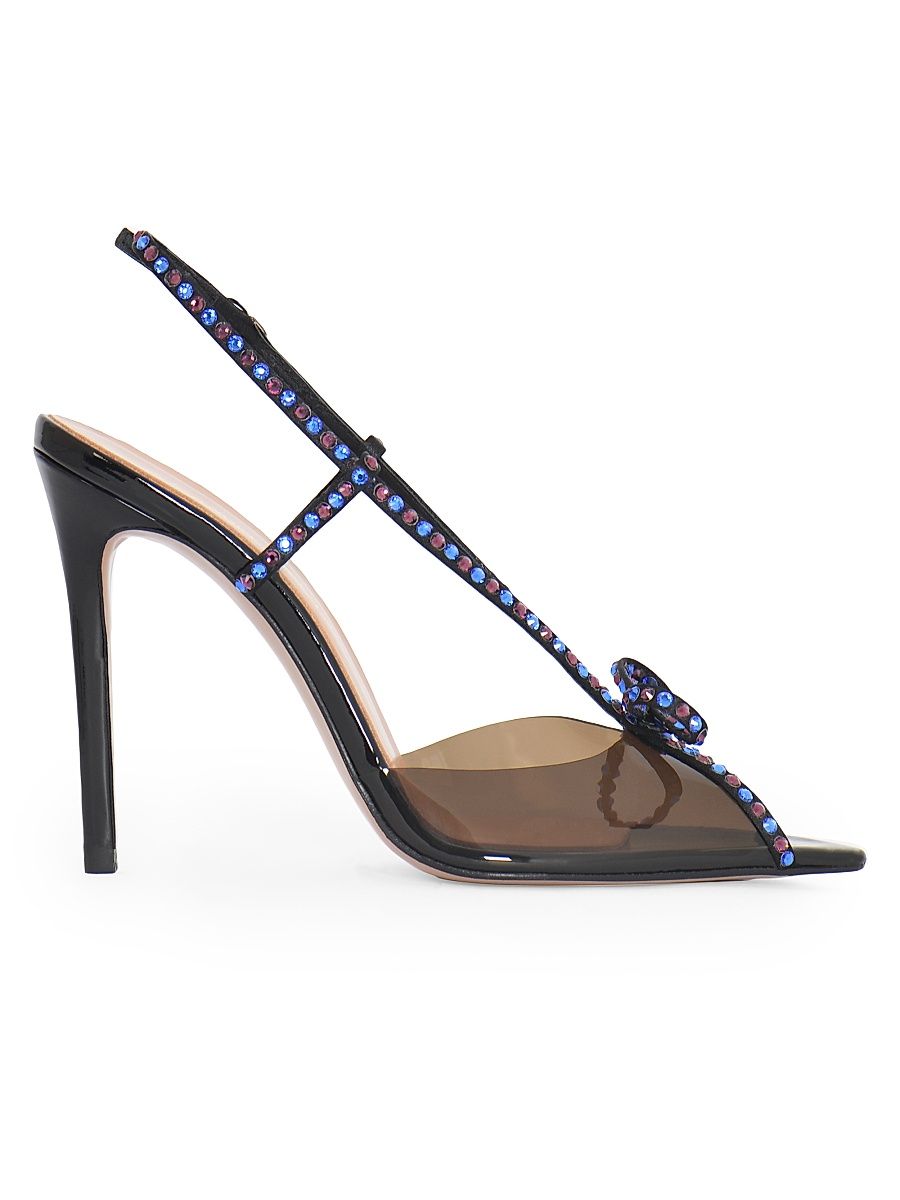 Women's Kay Bow Slingback Pumps - Purple Blue - Size 10.5