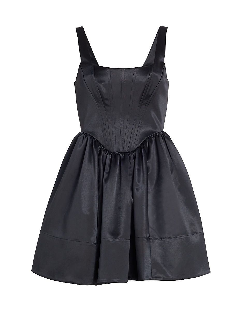 Women's Landscape Fit & Flare Minidress - Black - Size 6