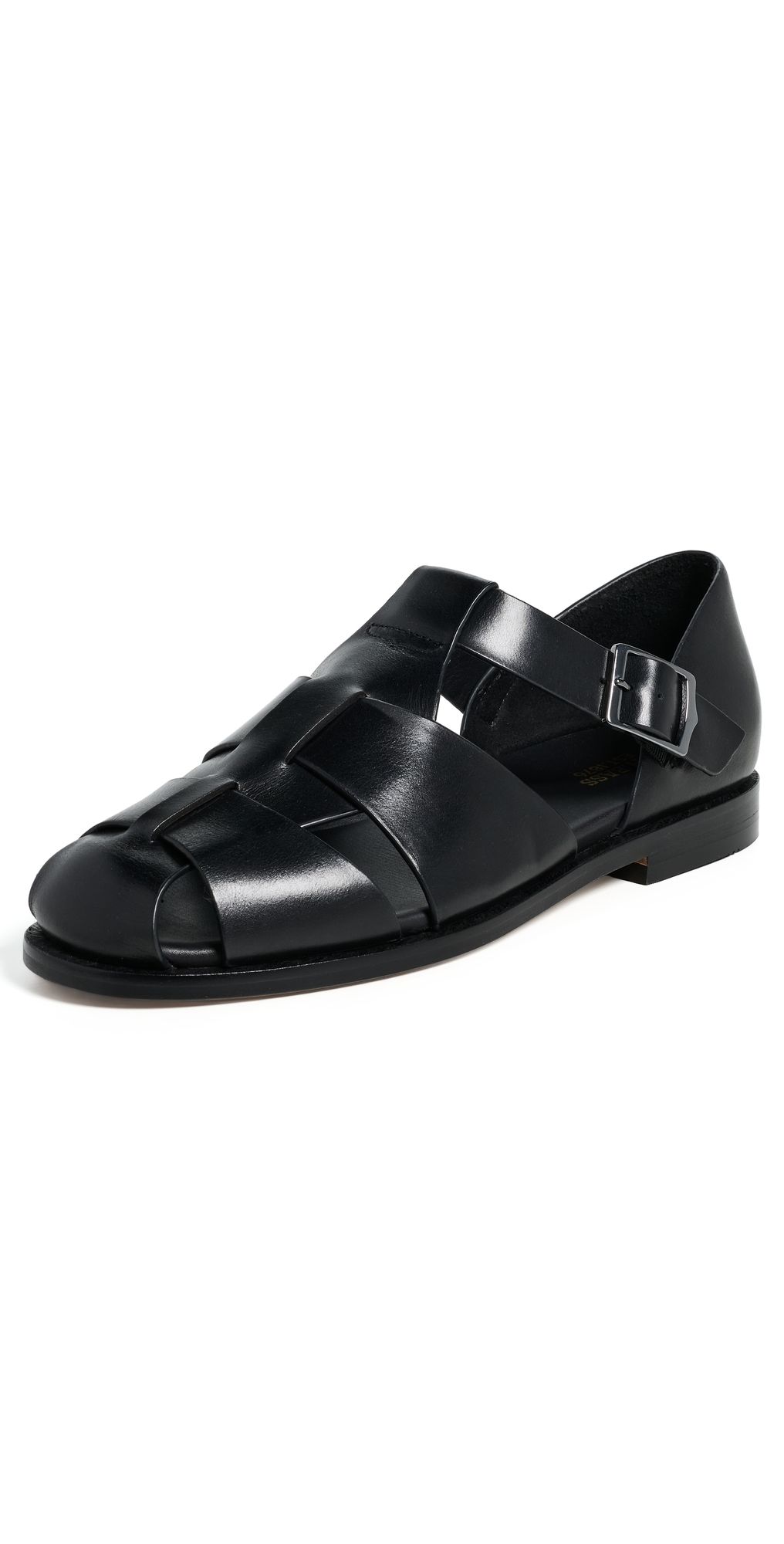 G. H. Bass Potter Leather Fisherman Sandals Black 8.5