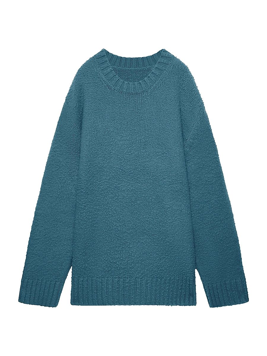 Men's Milo Textured Cashmere Sweater - Cypress - Size Medium