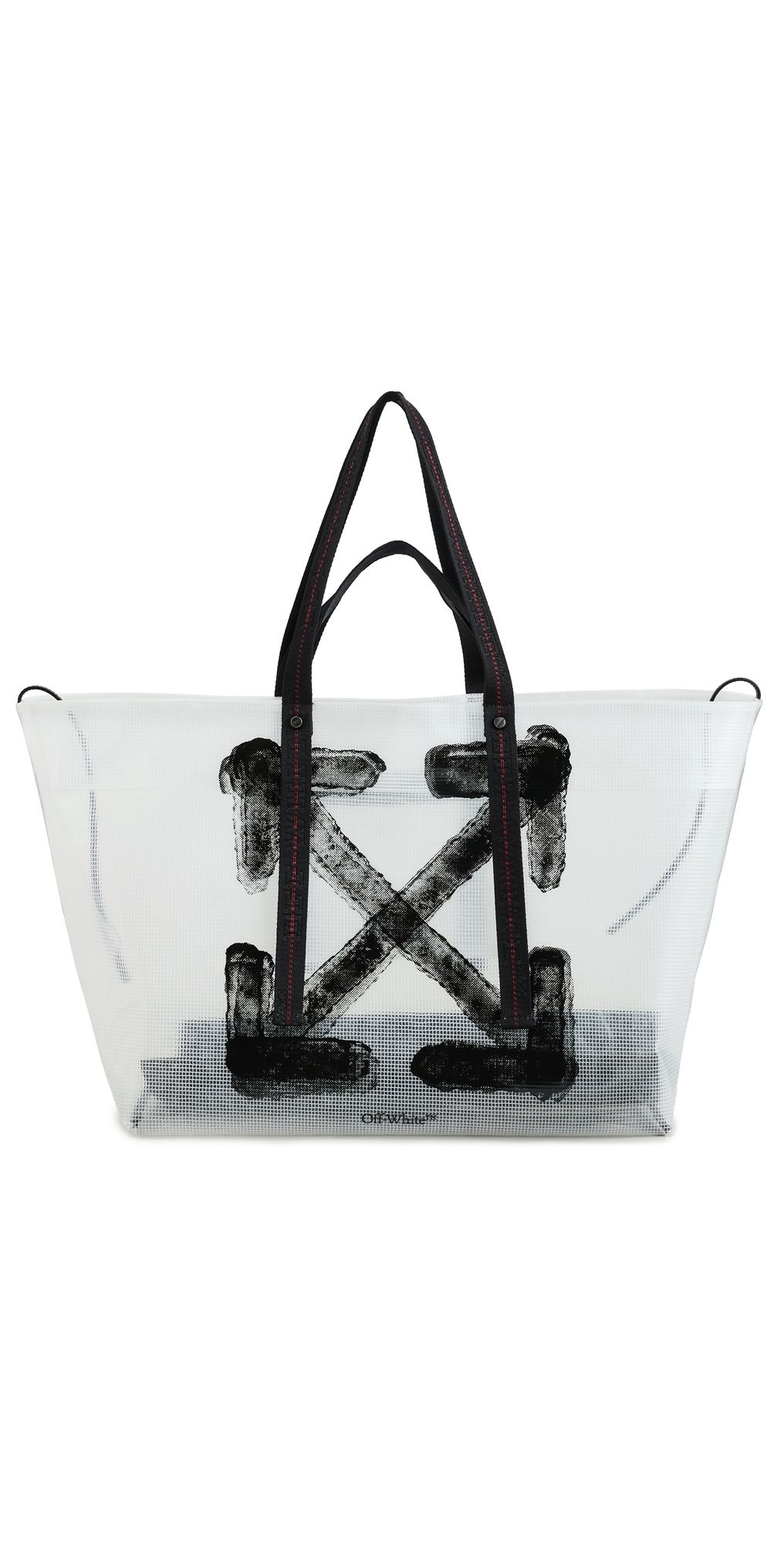 Off-White Heritage Day Off Tote Transparent/Black One Size