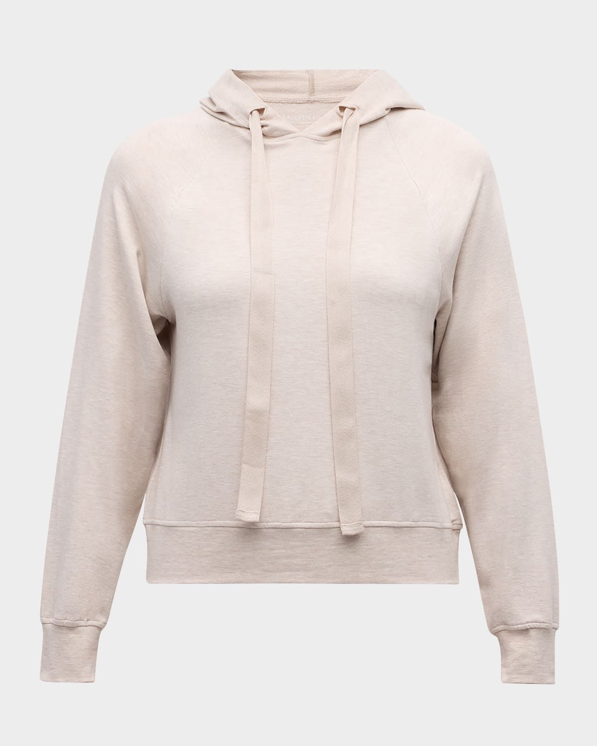 French Terry Hoodie with Grosgrain Trim