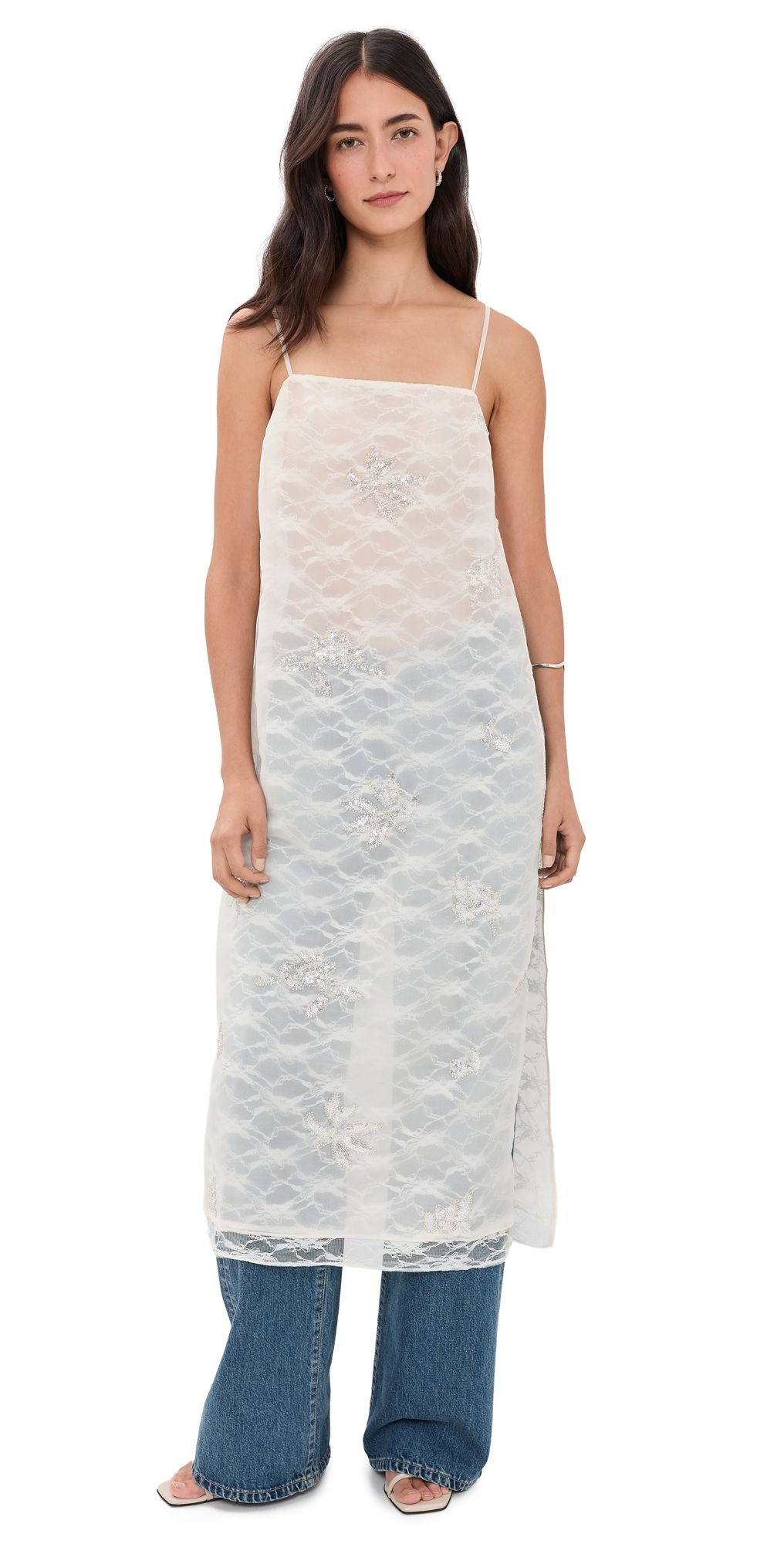 ASTR the Label Helena Tunic Top Ivory M