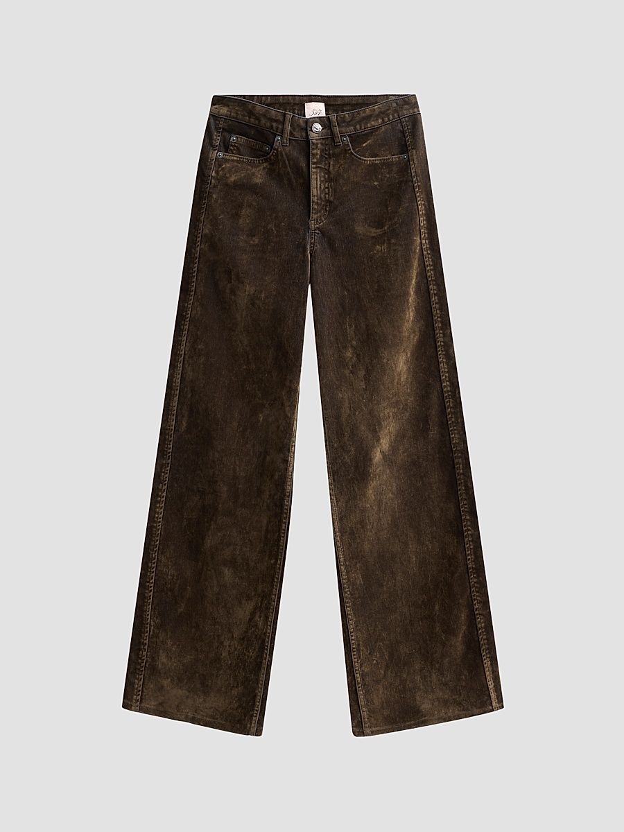 Women's Betsy Flocked Jeans - Dark Olive - Size 2