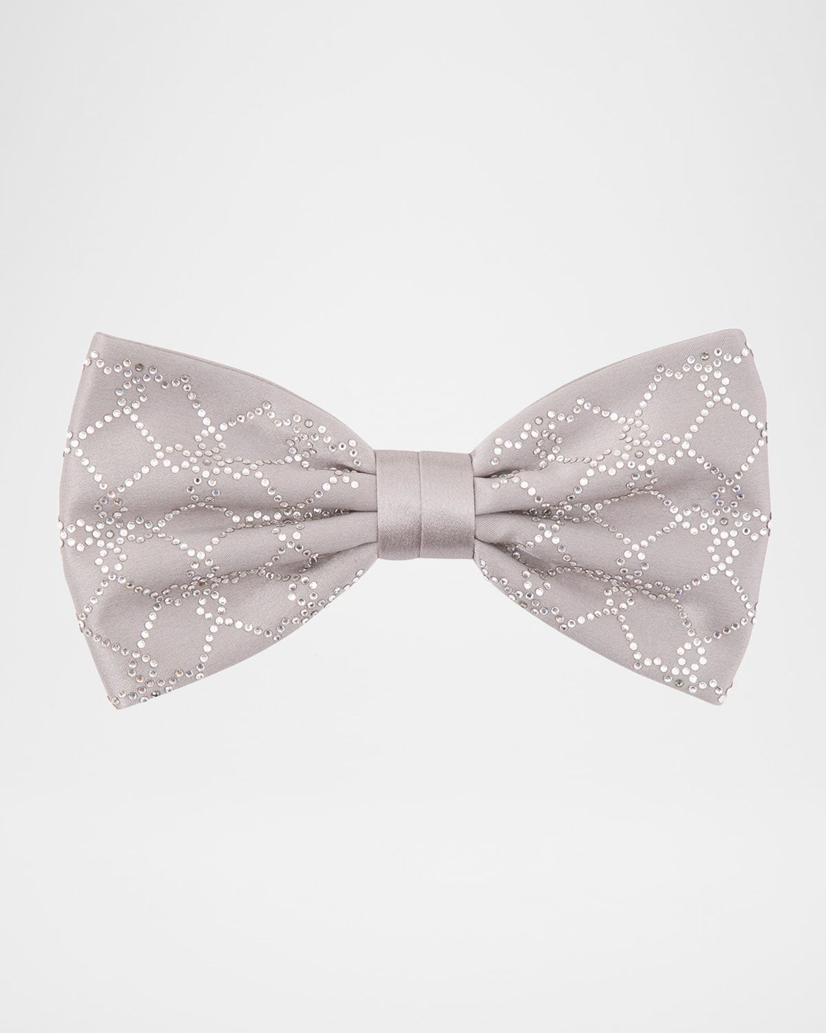 Men & apos;s Silk Rhinestone Bow Tie