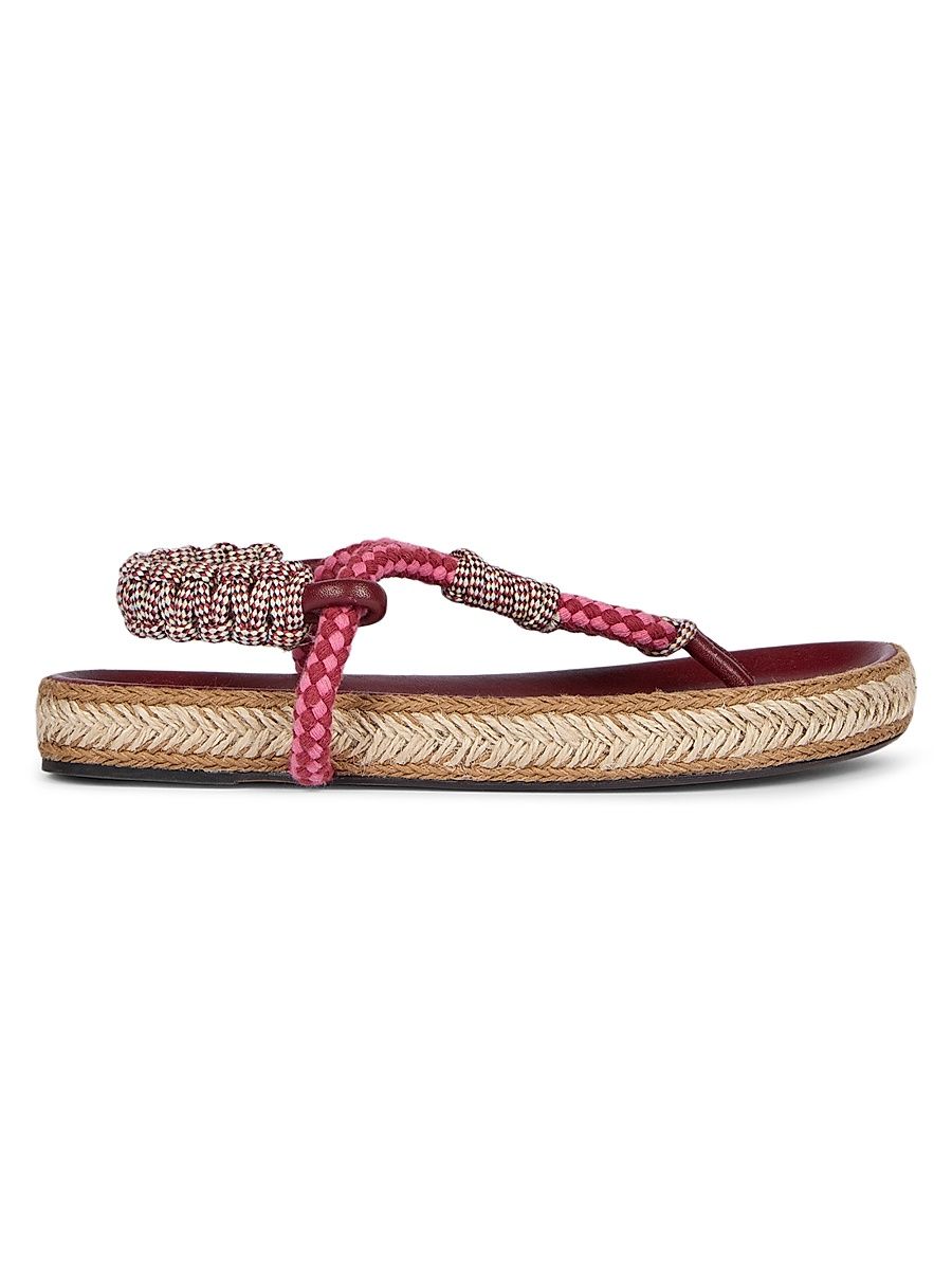 Women's Gypso Espadrille Sandals - Multi Color Burgundy - Size 6