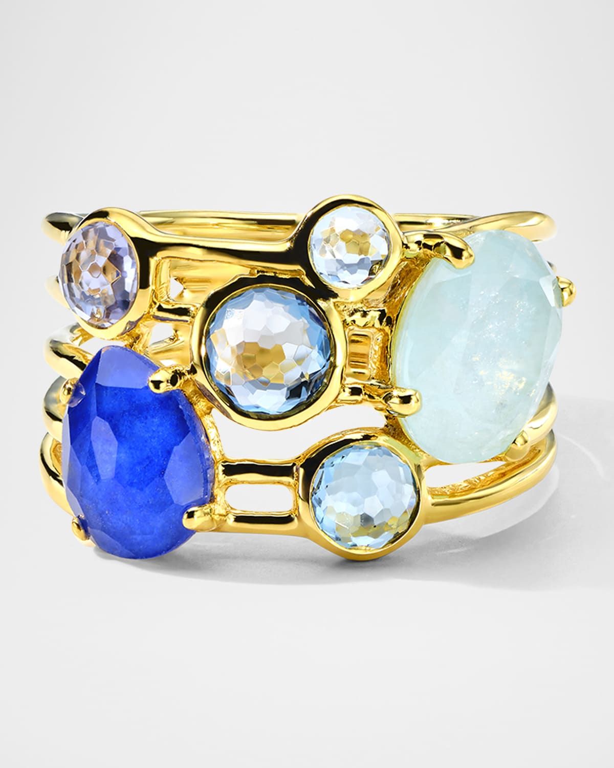 Rock Candy Gelato Mare 6-Stone Cluster Ring in 18K Gold