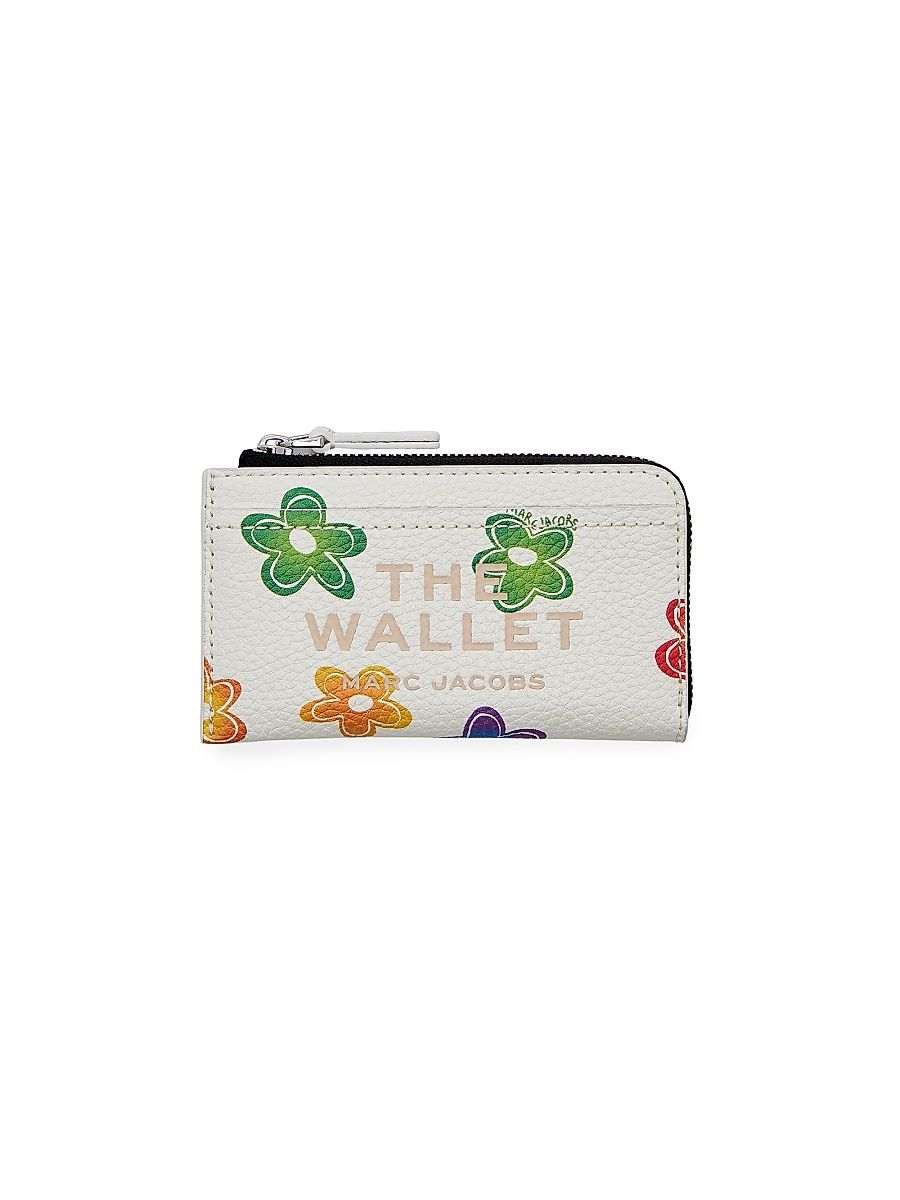 Women's The Top Zip Wild Daisy Wallet - White Multi