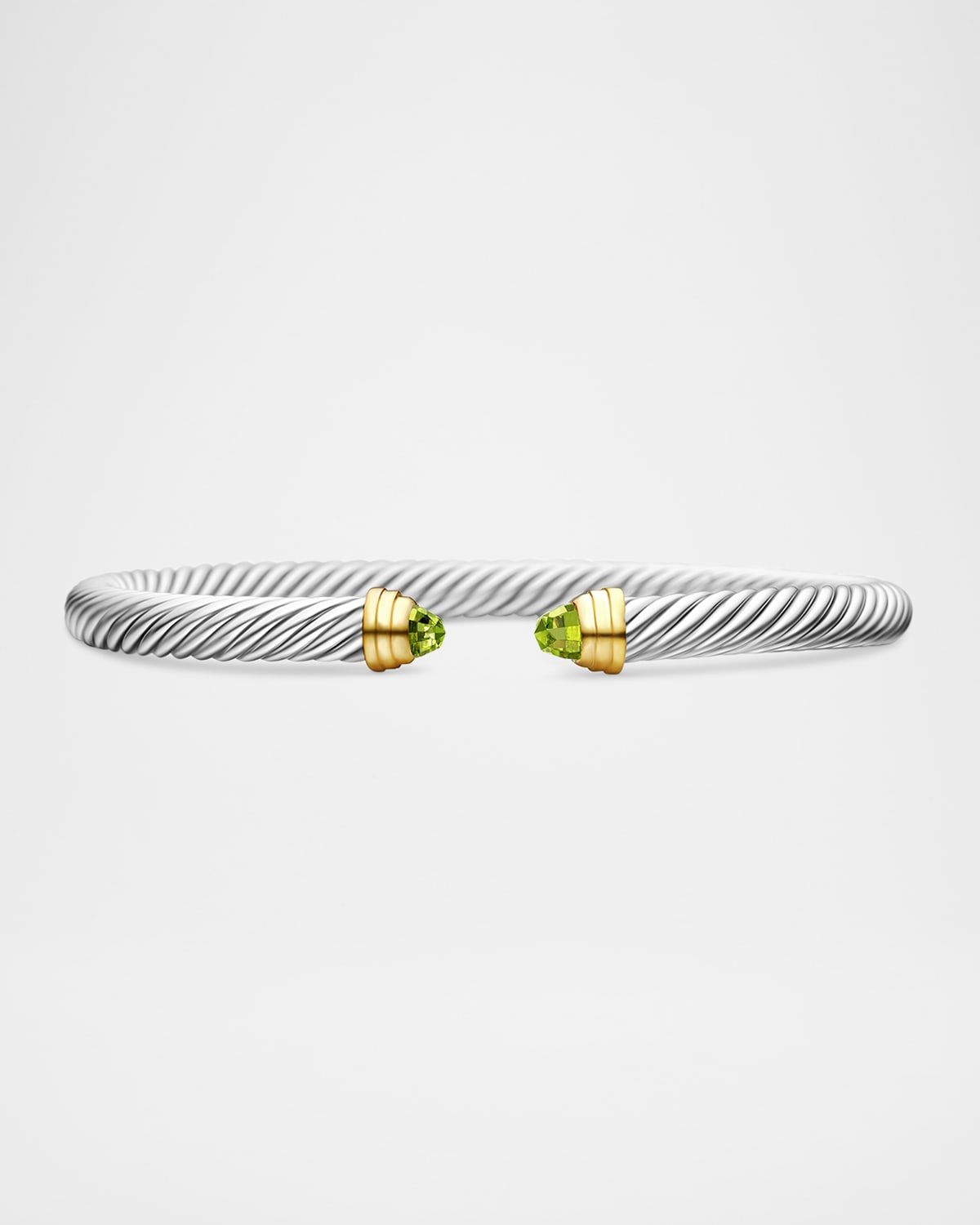 Cable Classics Bracelet with Gemstone in Silver with 18K Gold