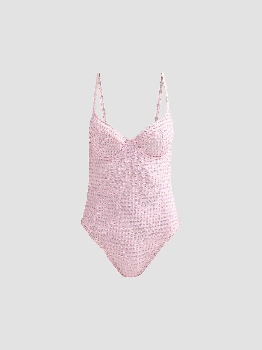 Women's Suni Textured One-Piece Swimsuit - Daisy Multi - Size XS