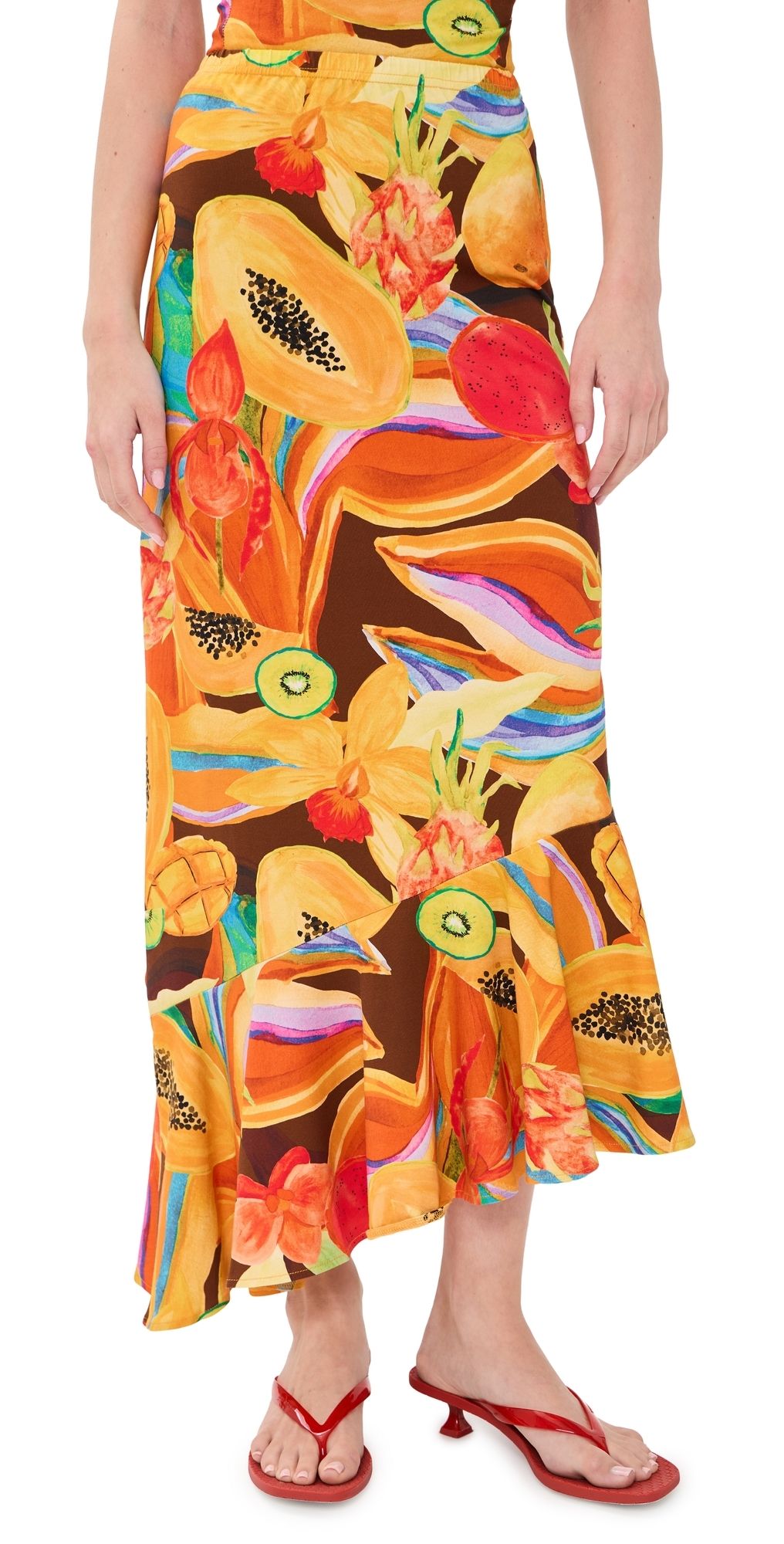 Never Fully Dressed Rio Asymmetric Skirt Multi 2