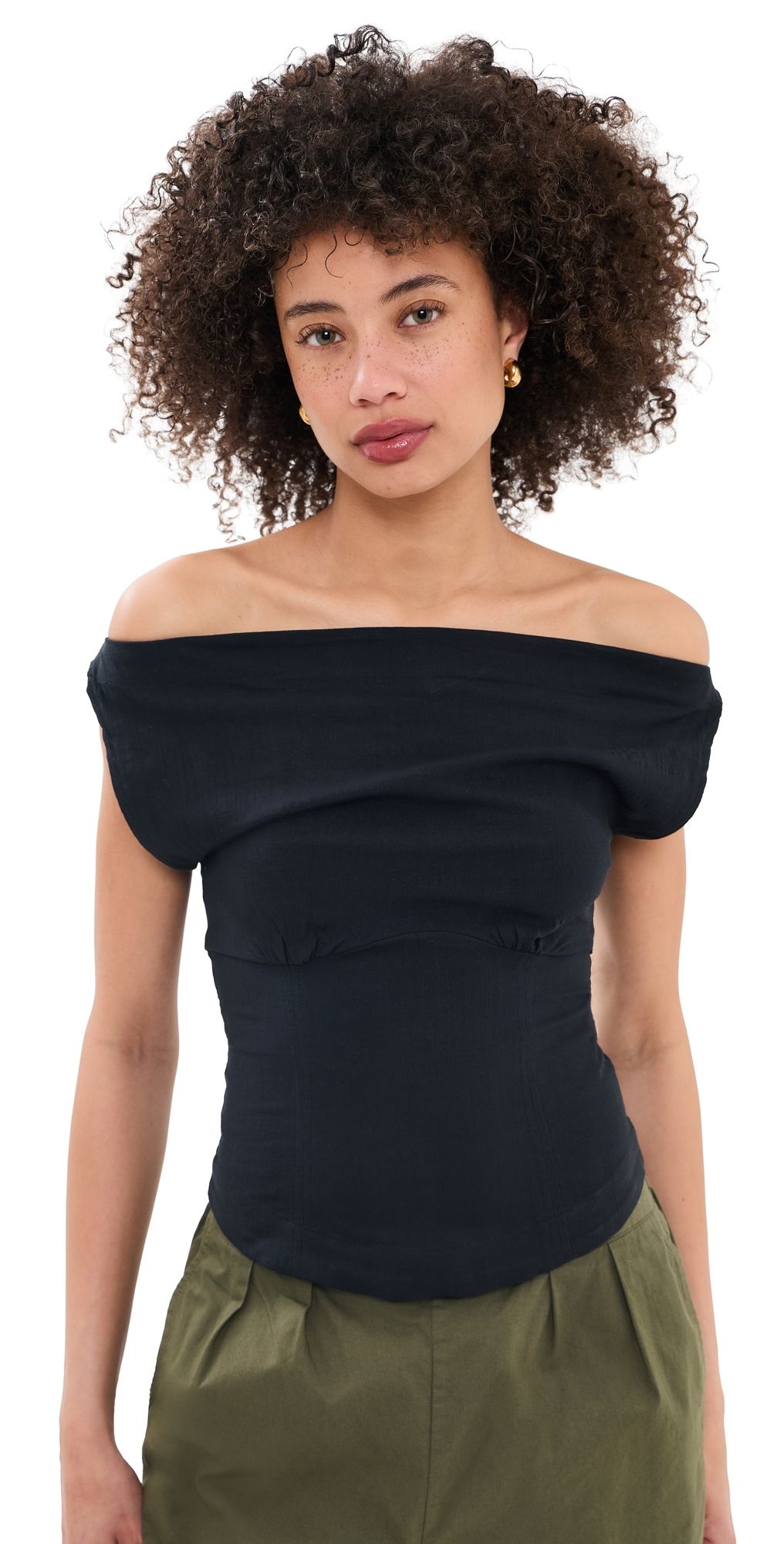 Free People Harper Top Black M
