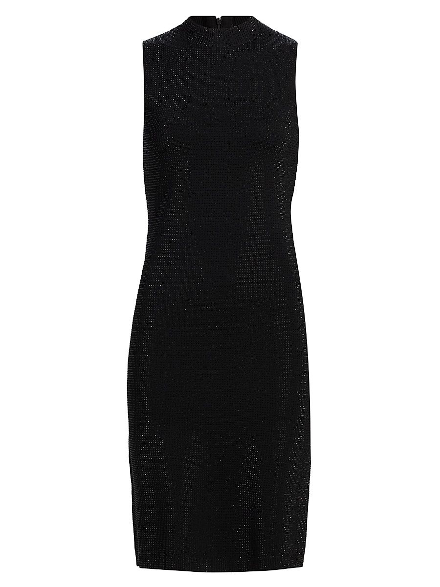 Women's Theodora Studded Knee-Length Dress - Black - Size XL