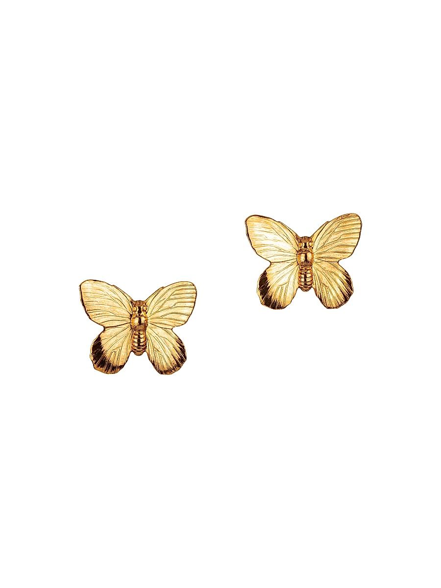Women's Pyper Goldtone Butterfly Stud Earrings - Gold