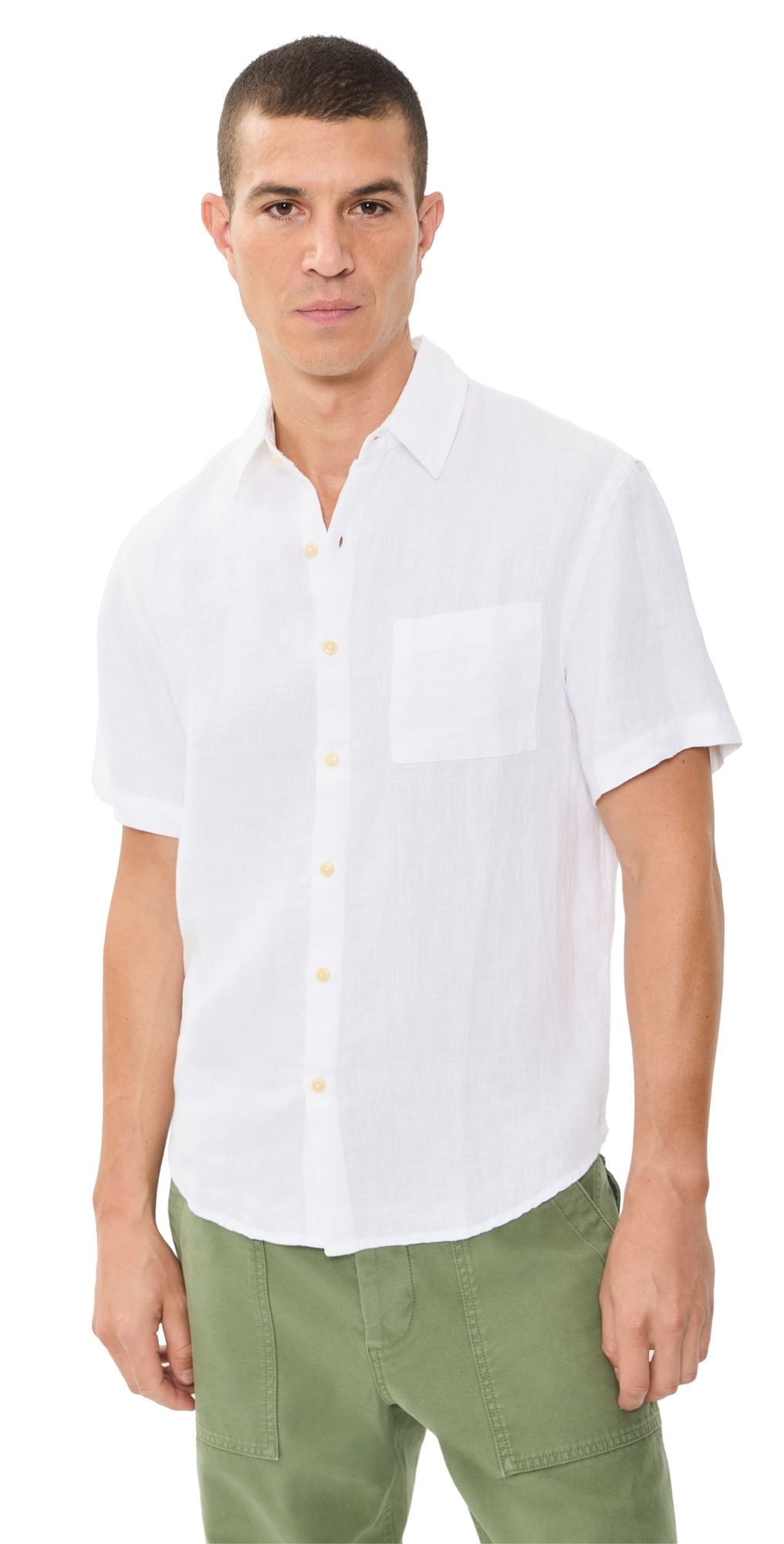 Alex Crane Ola Button Down Shirt Snow S
