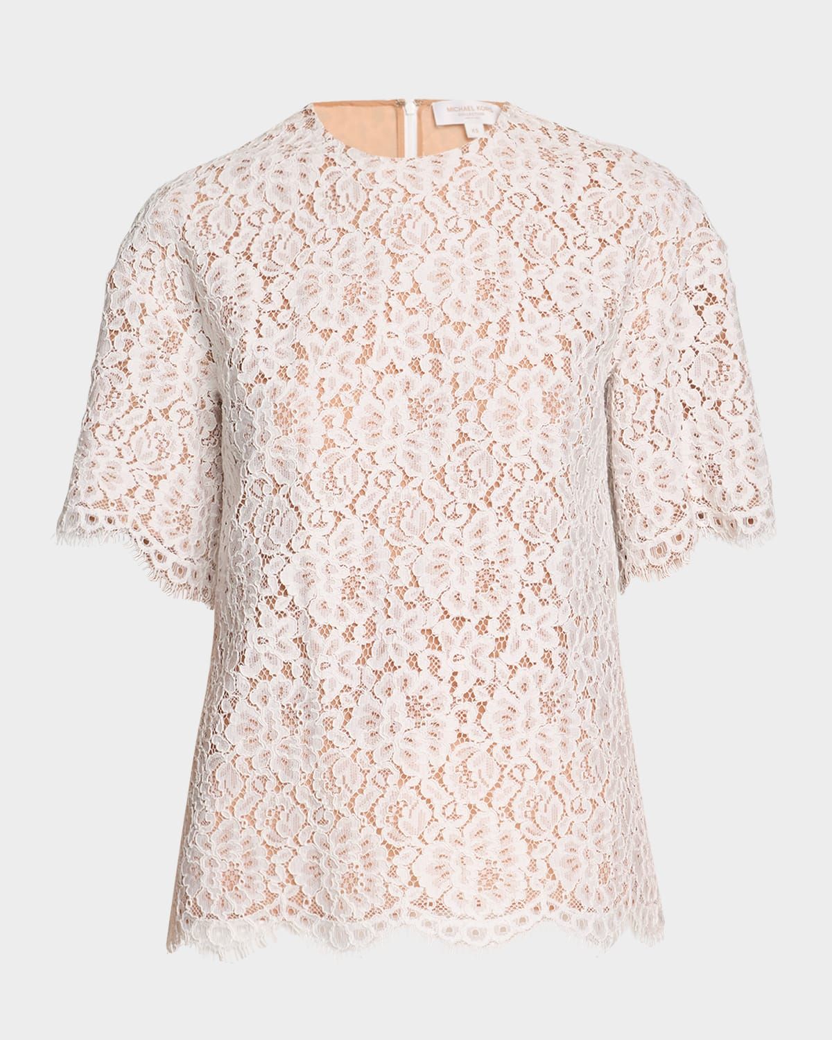 Lace Oversized Crewneck T-Shirt