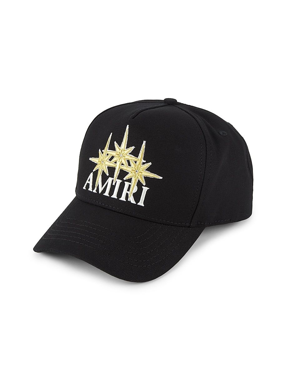 Men's Starburst Canvas Hat - Black