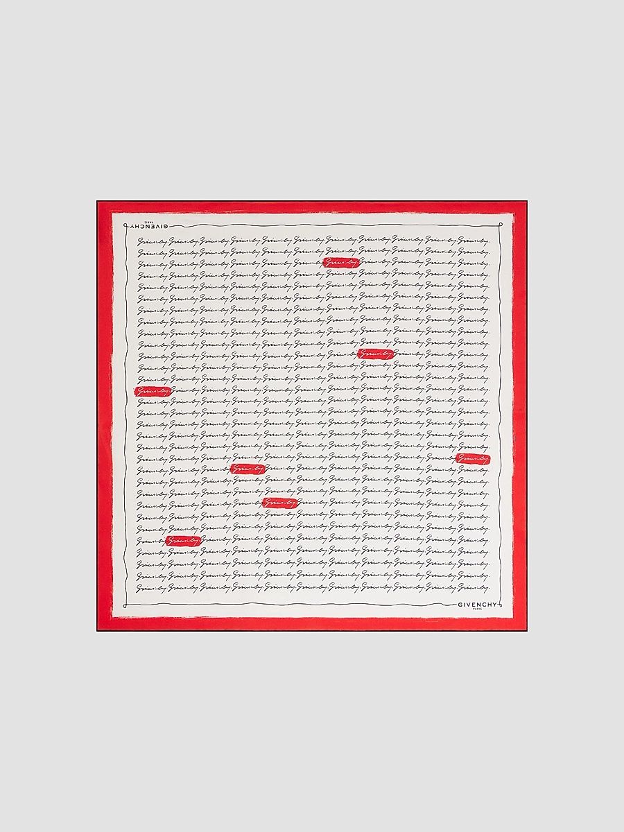 Givenchy Women's Square in Silk - Red