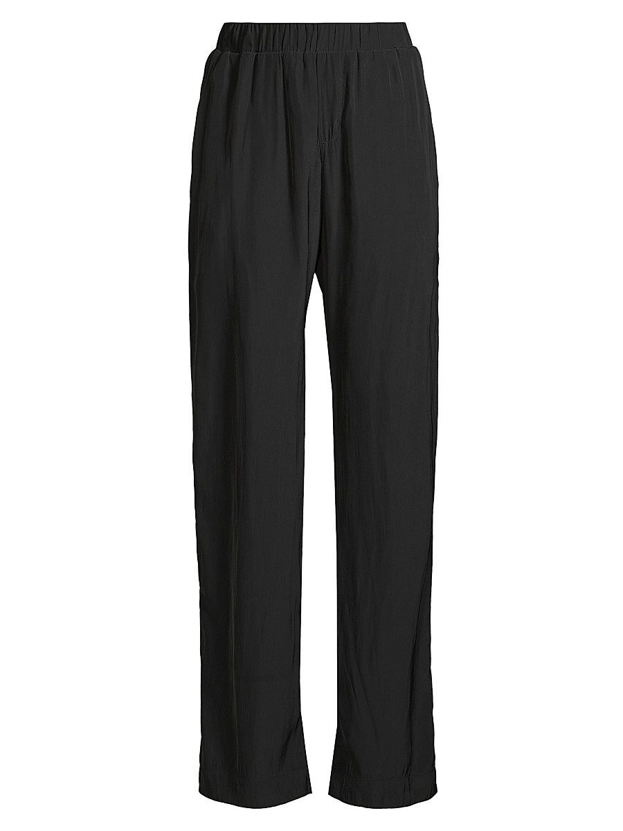 Women's Barca Elasticized Wide-Leg Pants - Black - Size XL