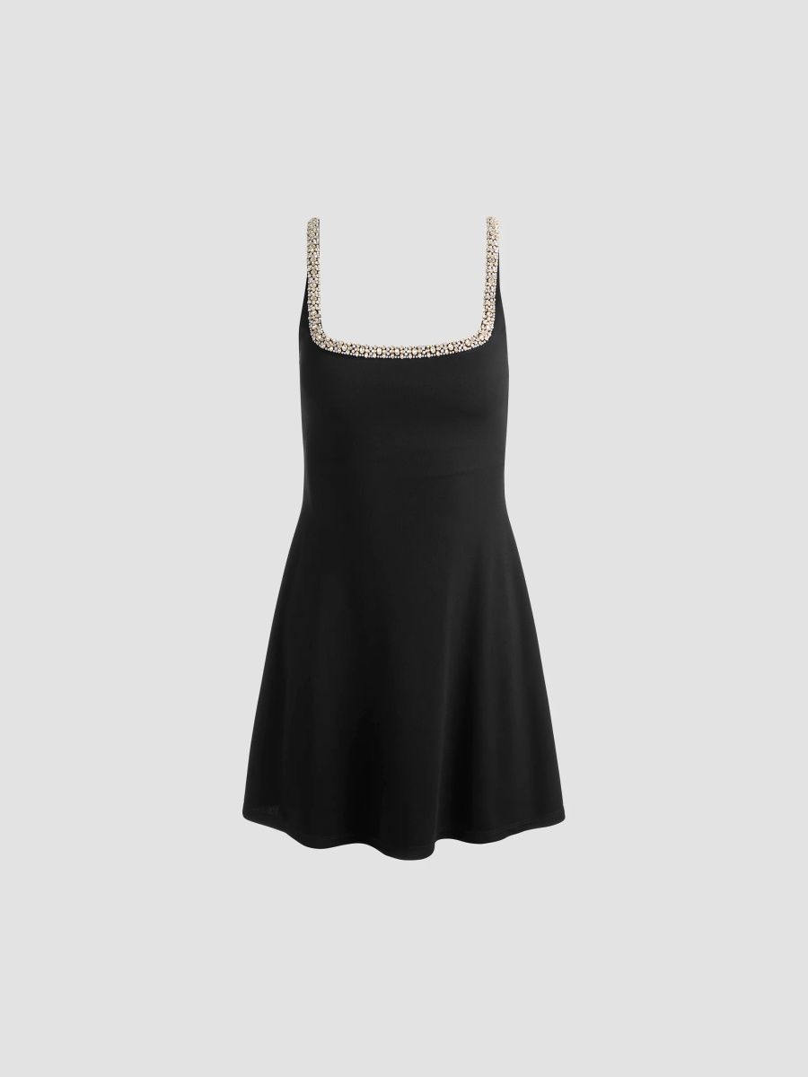 ALICE + OLIVIA Women's Julia Embellished-Trim Mini Dress - Black - Size 0