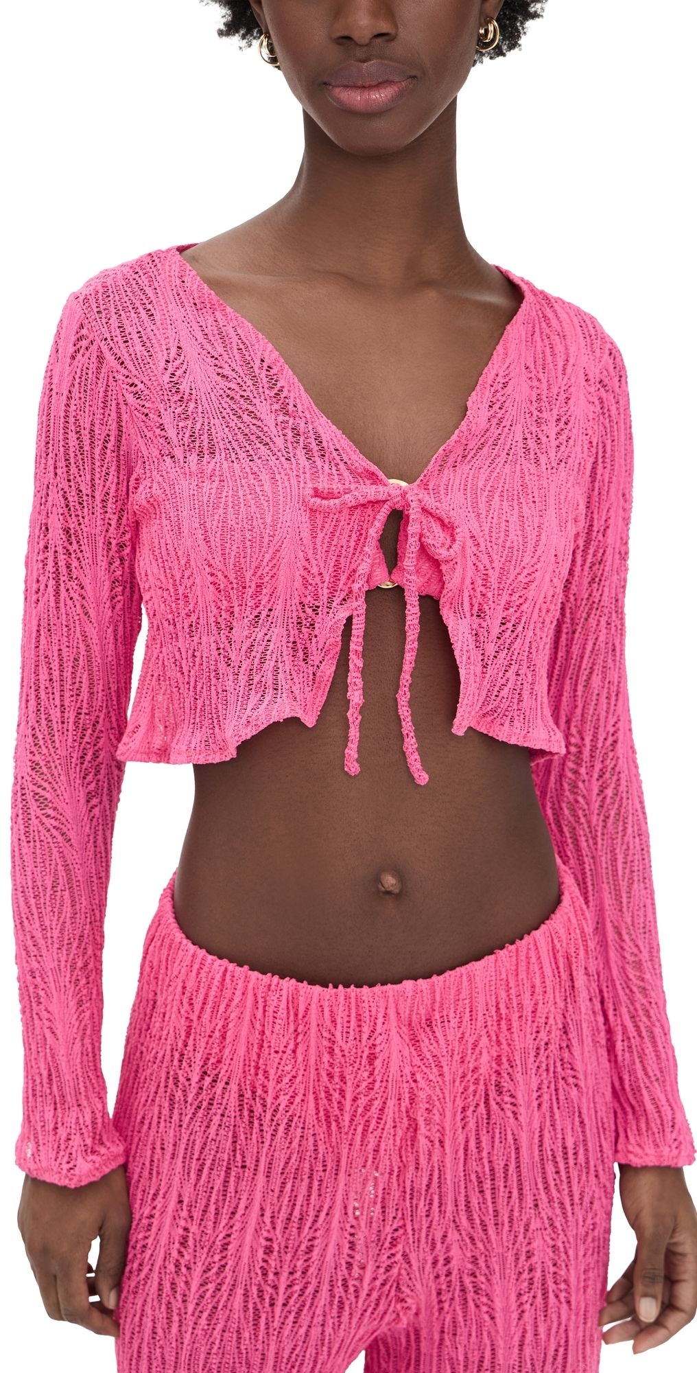 Peixoto Jesse Top Pink Weave M