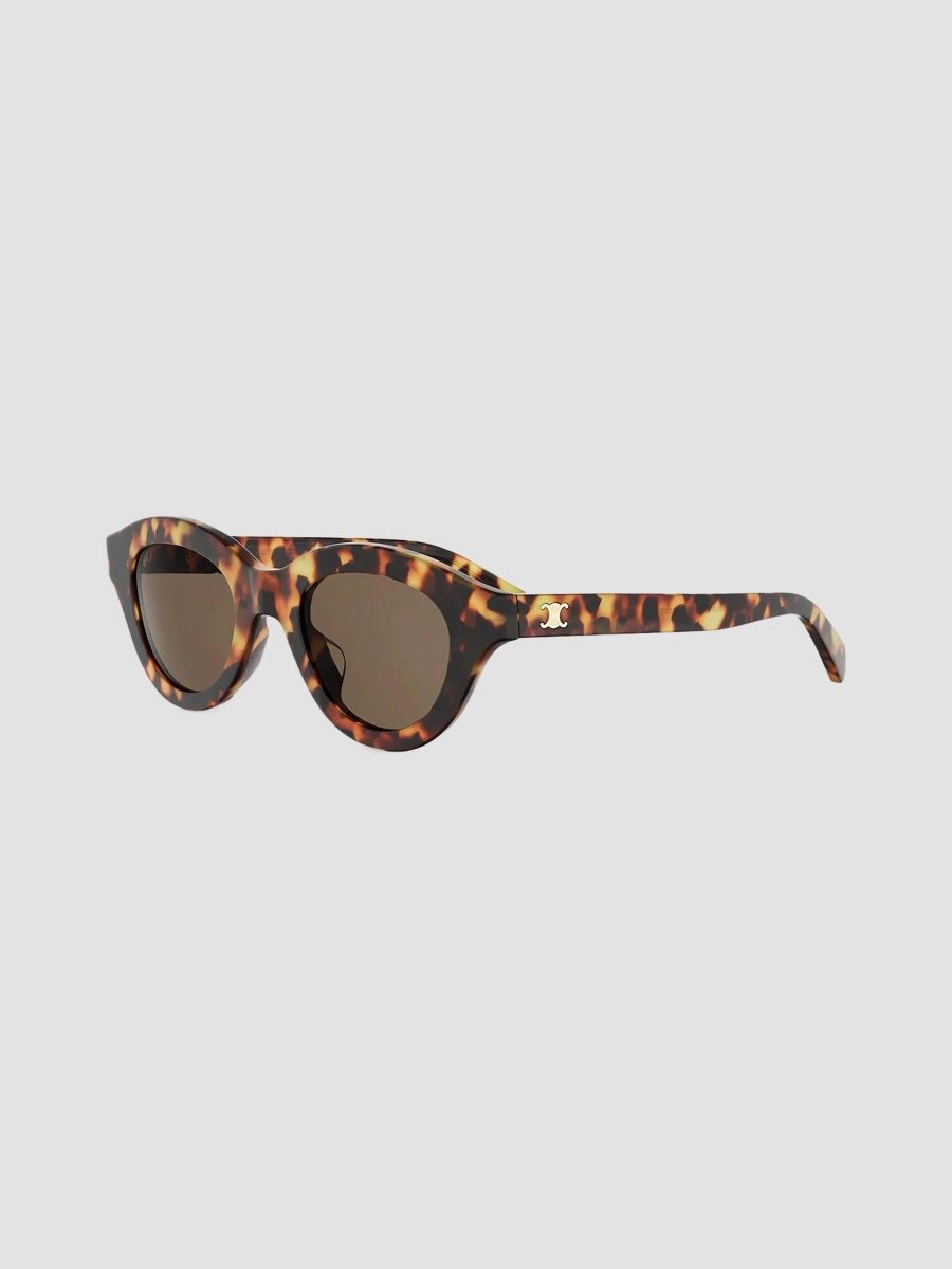 CELINE Women's Triomphe Mini 47MM Round Sunglasses - Brown