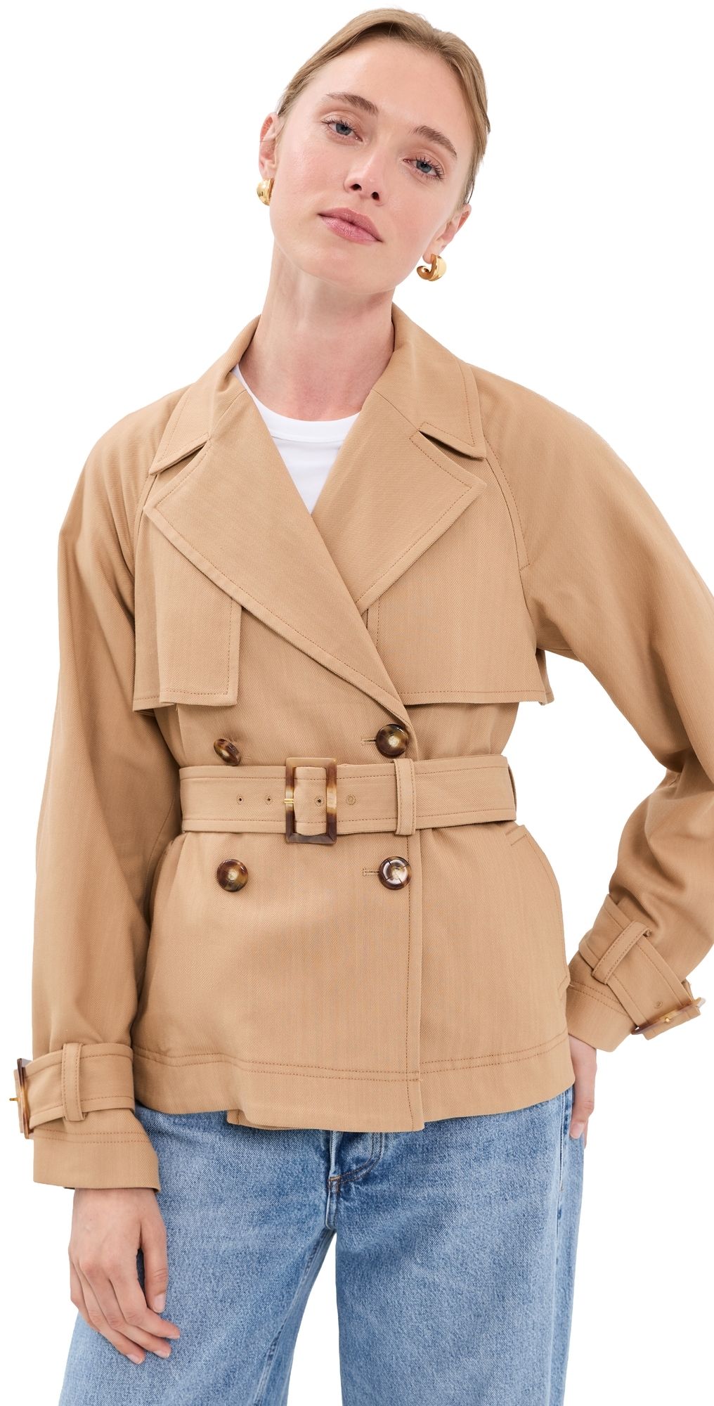 Veronica Beard Lazaro Dickey Jacket Heritage Khaki L