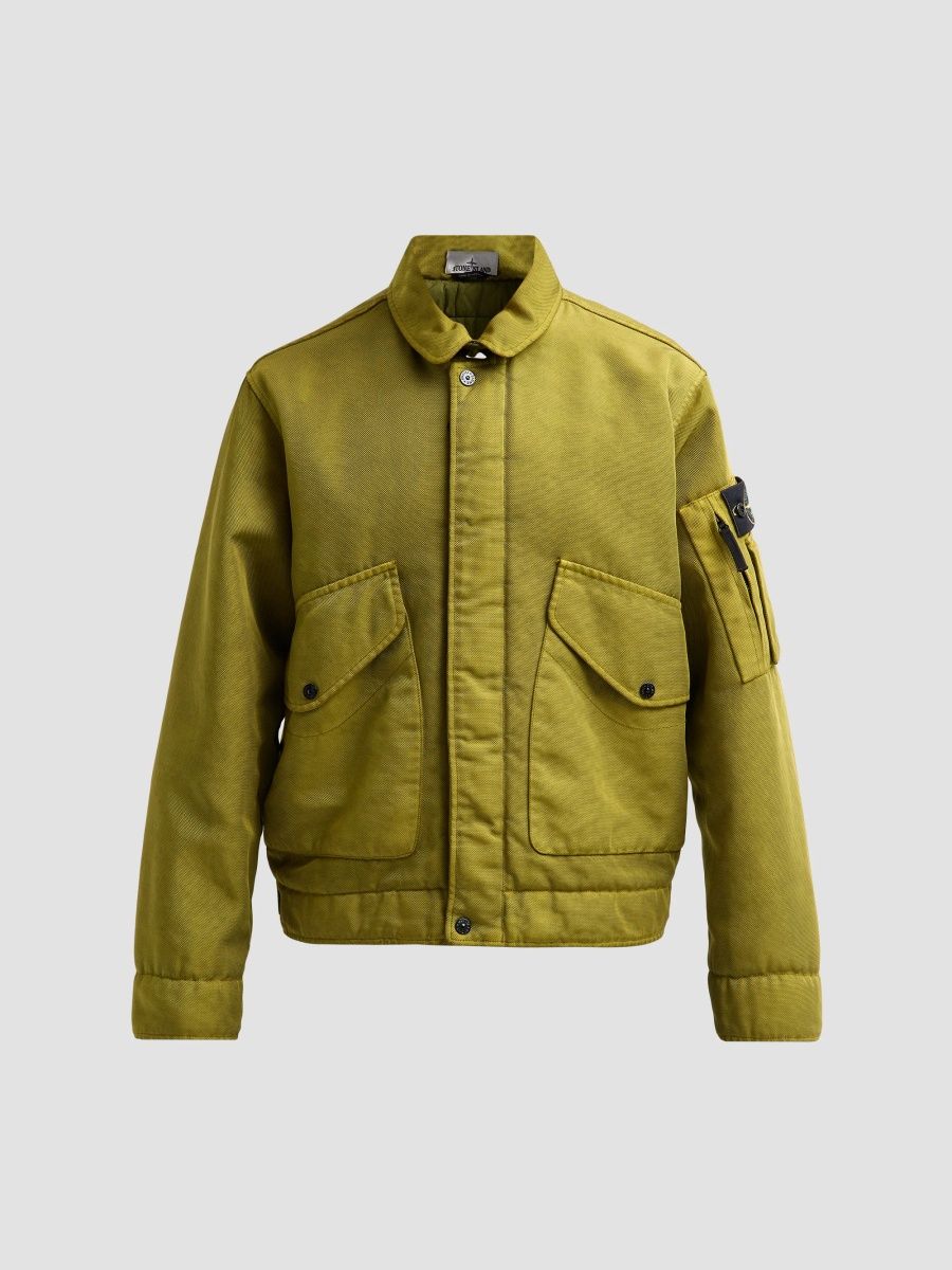 Stone Island Men's Capospalla Nylon Jacket - Cactus - Size XL