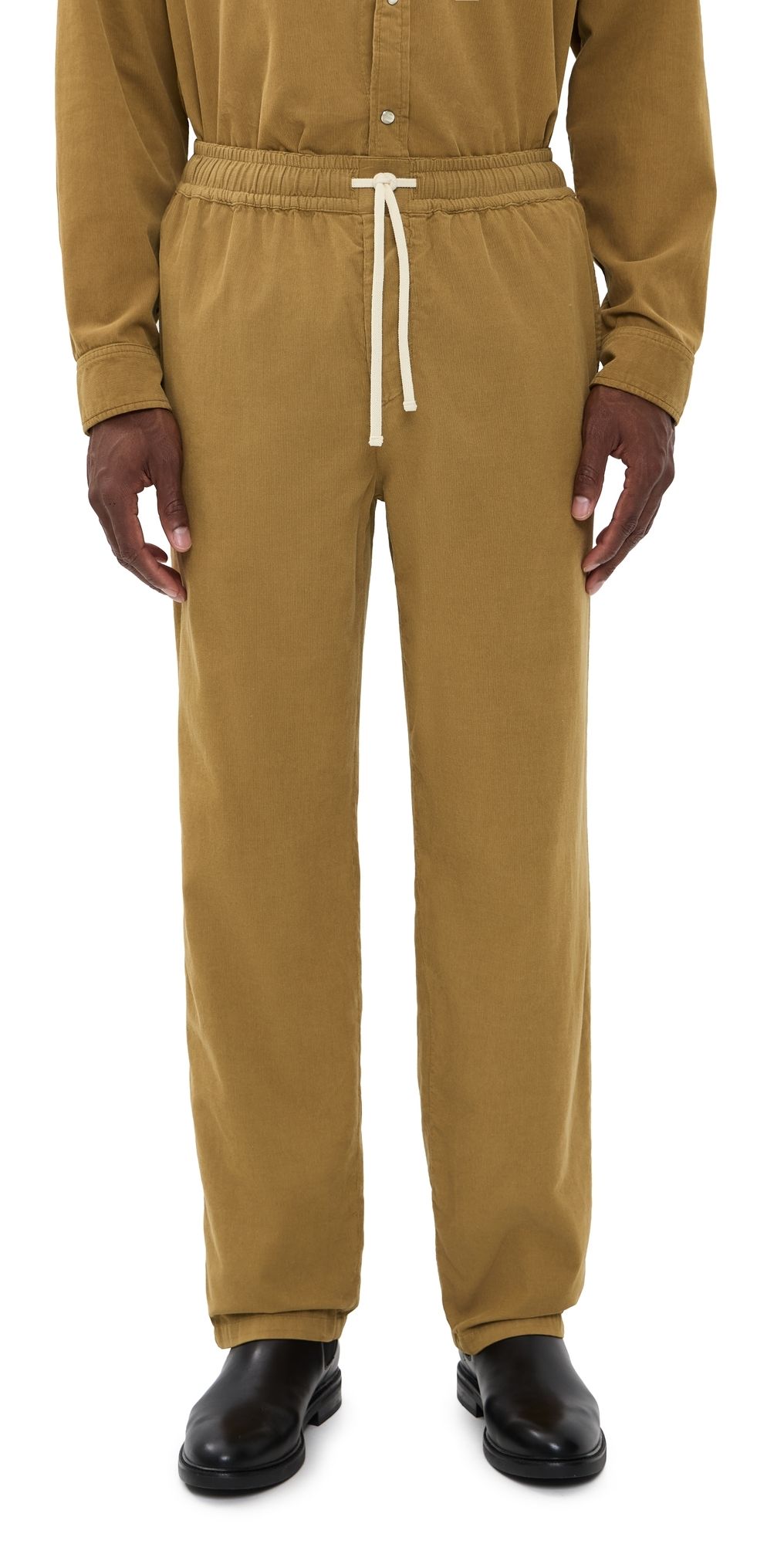 Isabel Marant Nirlen Fine Corduroy Pull On Pants Light Bronze L