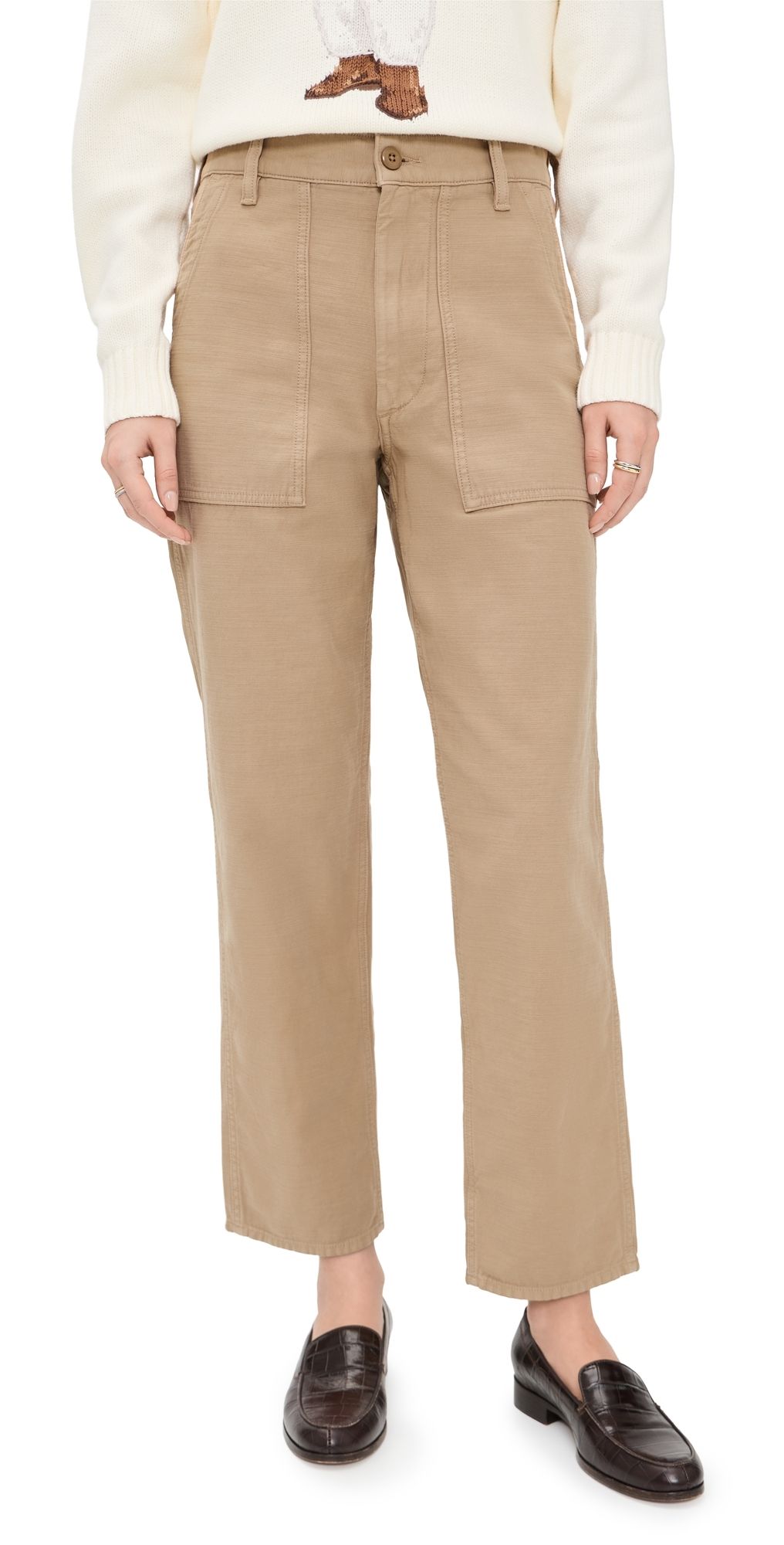 Polo Ralph Lauren 16/1 Cotton Sateen Ankle Straight Pants Khaki 4