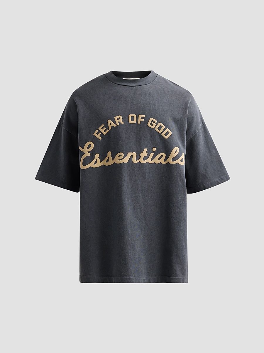Men's Training 90's Cotton Crewneck T-Shirt - Faded Iron Grey - Size XXL