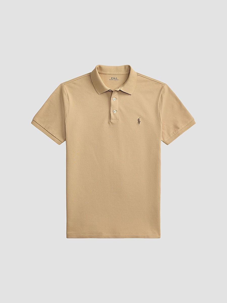 Polo Ralph Lauren Men's Classic-Fit Stretch-Cotton Polo Shirt - Vintage Khaki - Size XXL