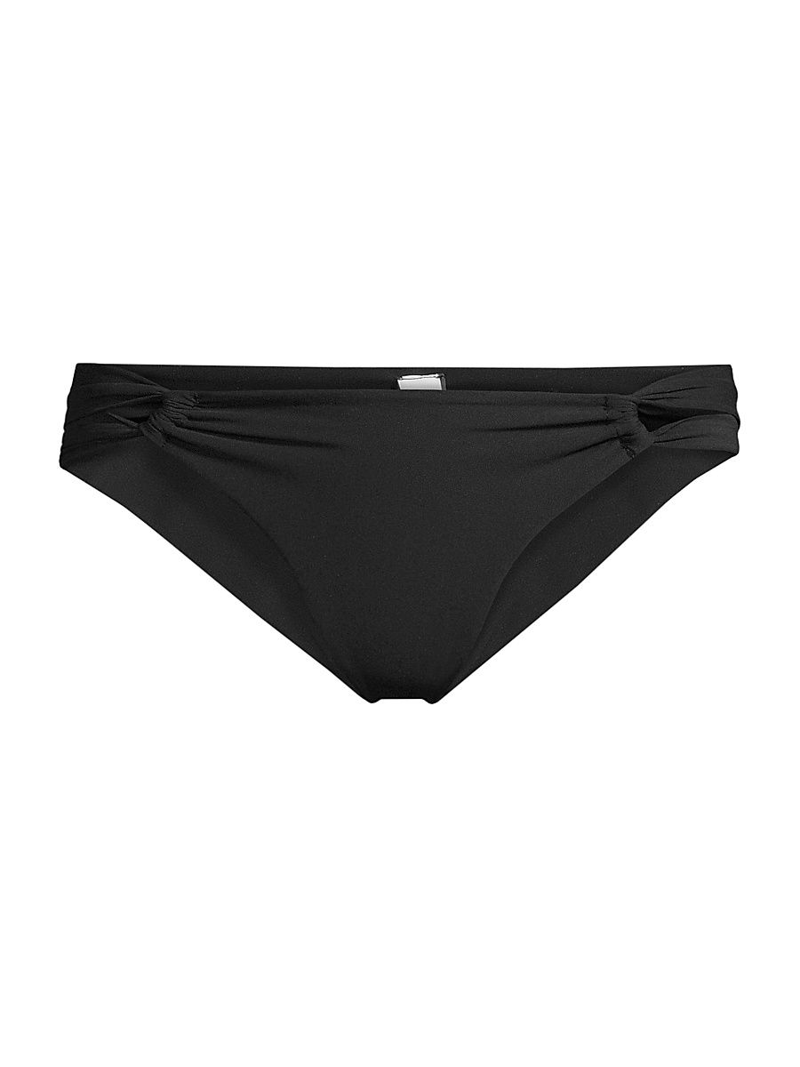 Women's Narcissus Low-Rise Bikini Bottom - Black - Size Large