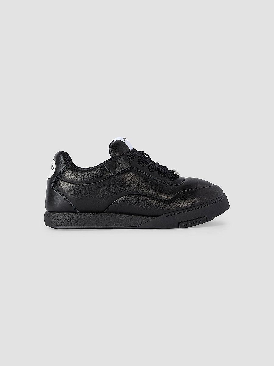 Givenchy Men's Puffy Yard Sneakers in Nappa Leather - Black - Size 13