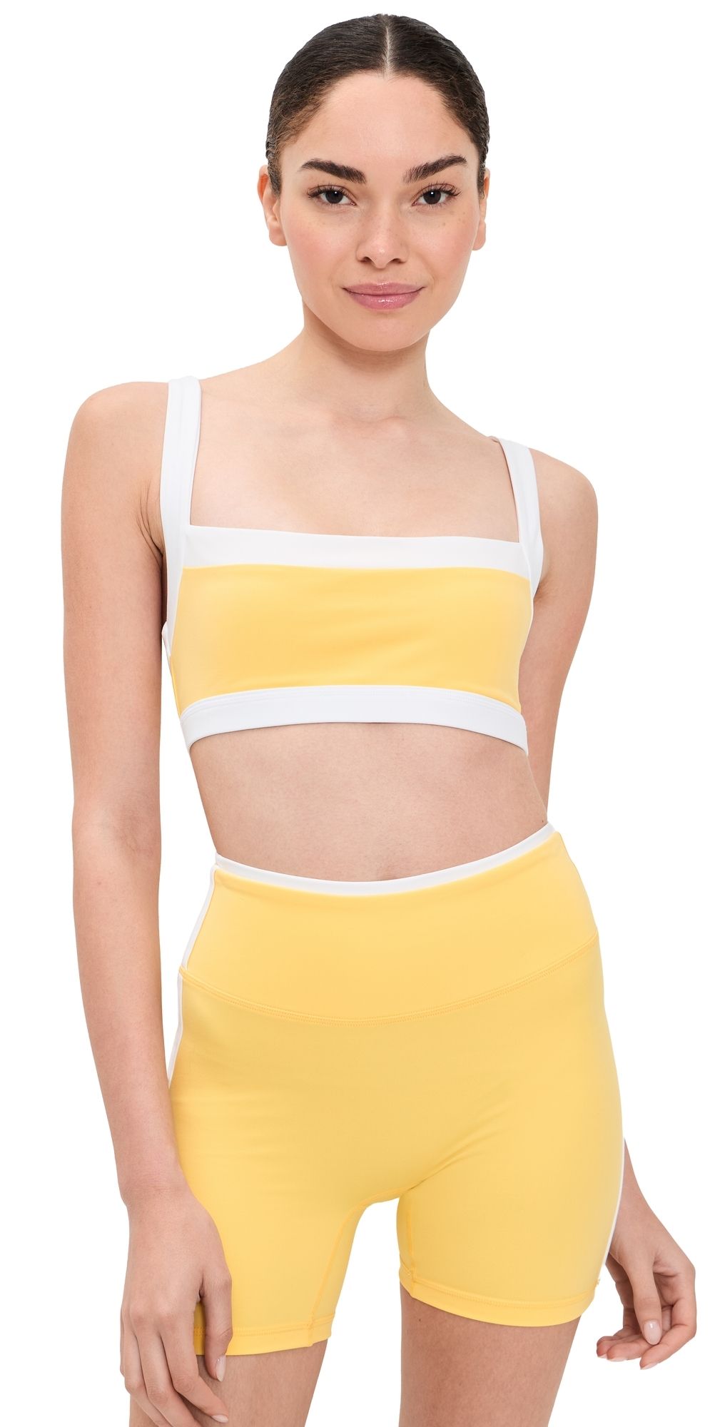 FORM Straight Neck Bra Daisy w/ White Contrast M