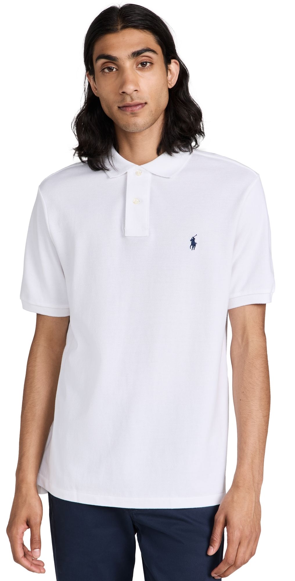 Polo Ralph Lauren Classic Fit Iconic Mesh Polo White L