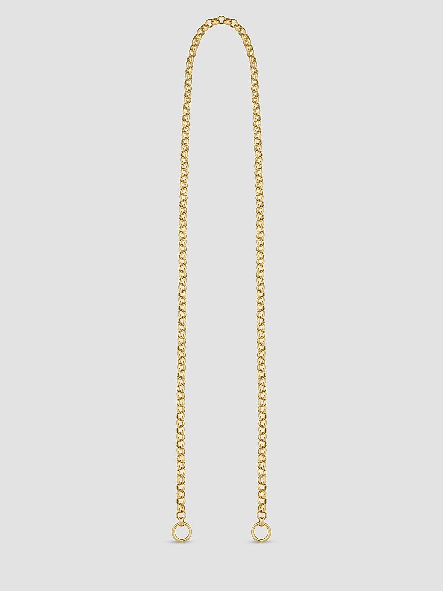 Women's Rimini Rolo Split Necklace in 14K Yellow Gold - Gold - Size 20