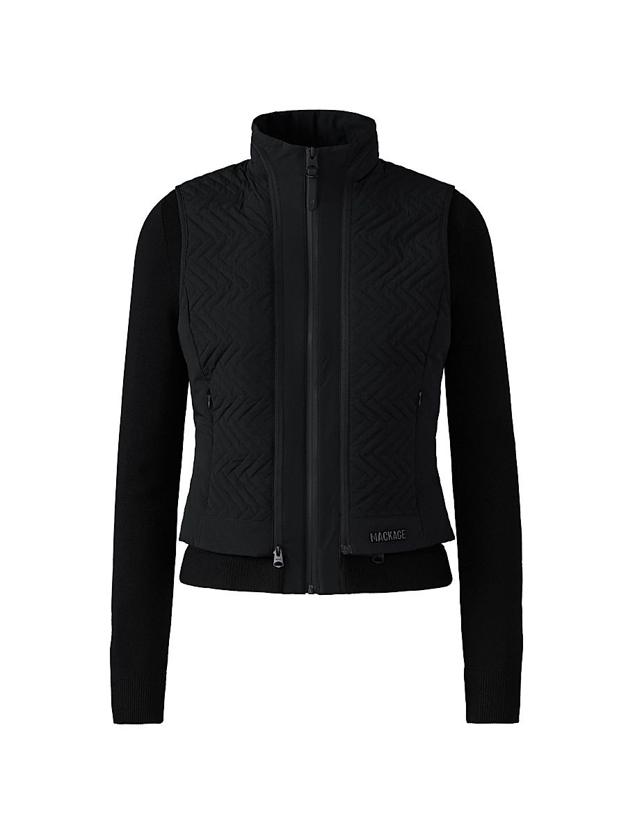 Women's Viveka 3-In-1 Knit Hybrid Jacket - Black - Size XS