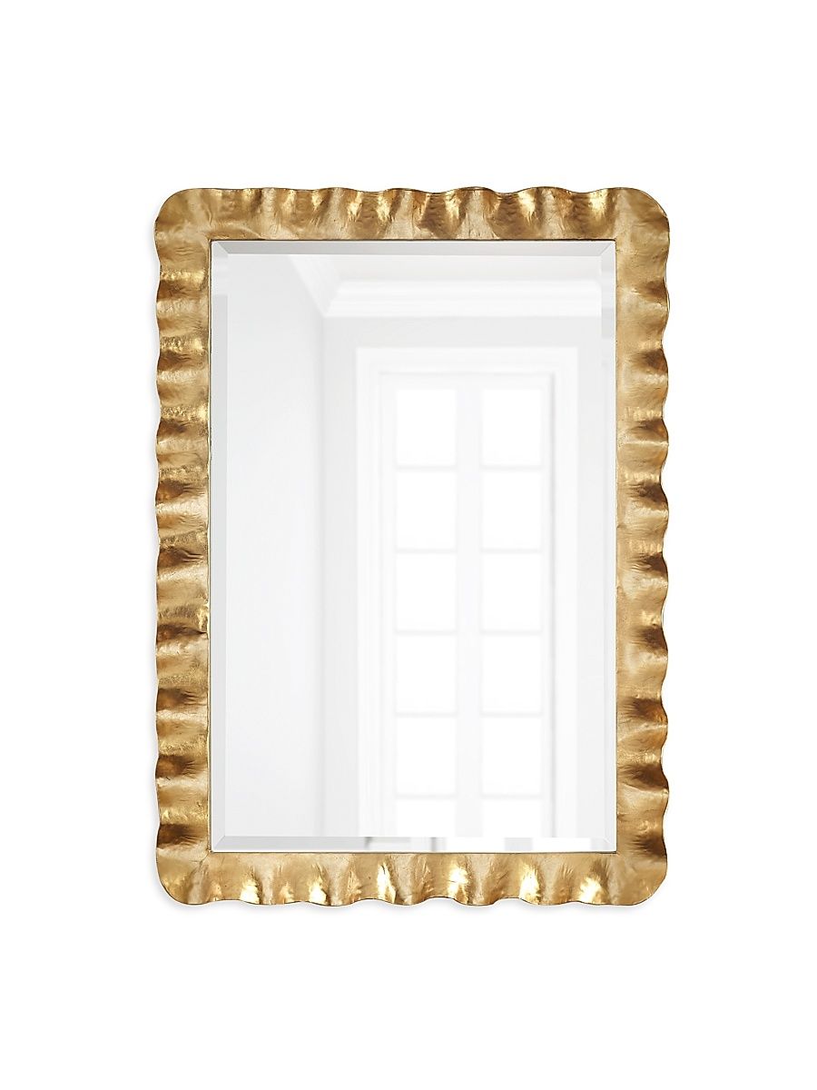 Hand Forged Metal Mirror - Gold