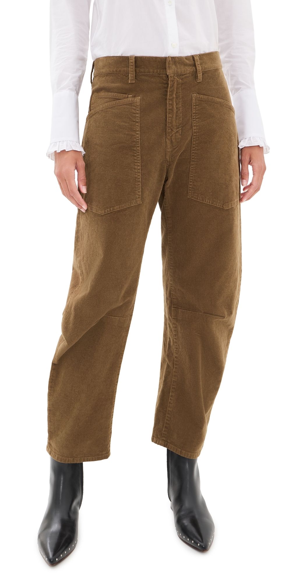 Nili Lotan Shon Corduroy Pants Hazelnut 4