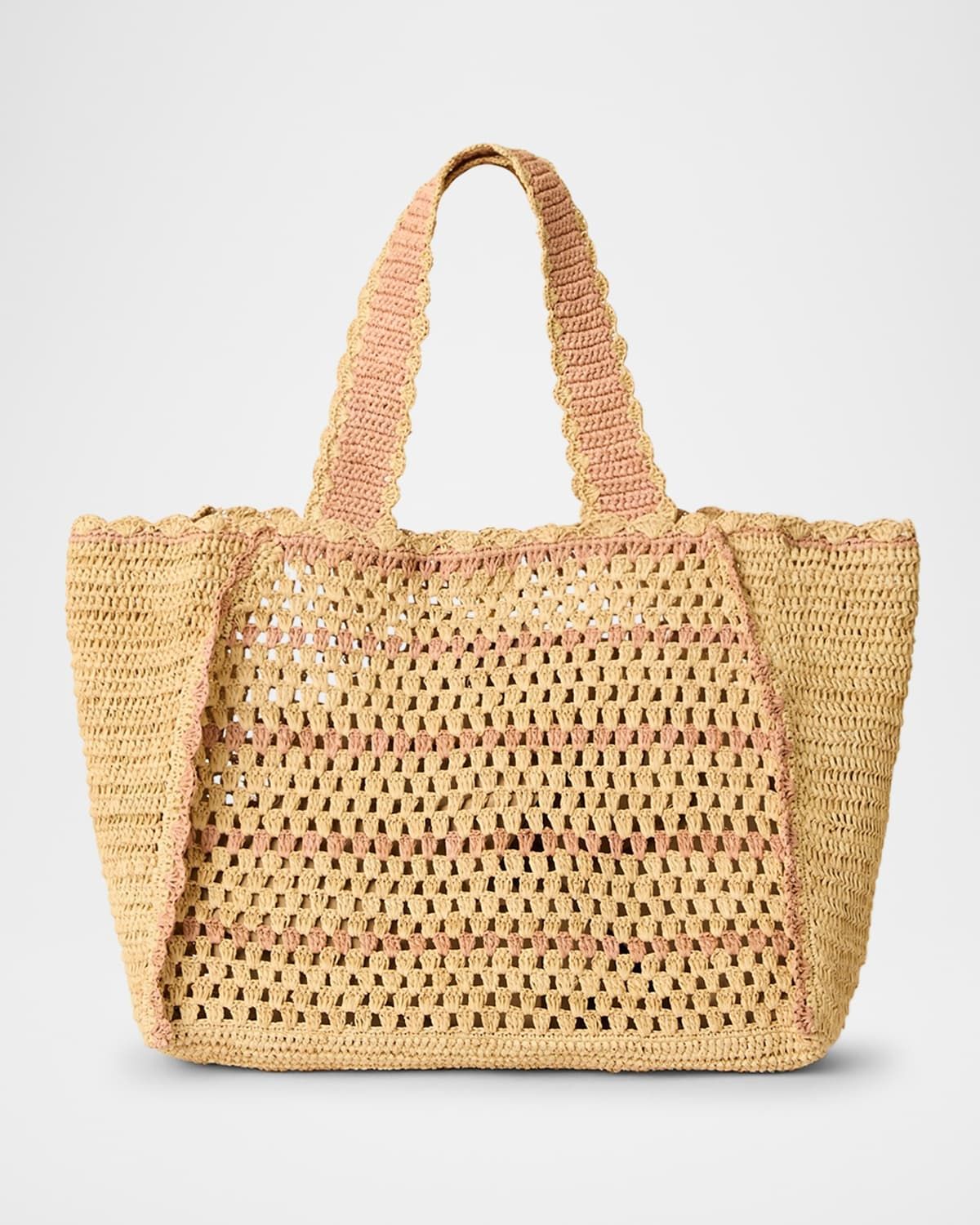 Tulay East-West Raffia Tote Bag