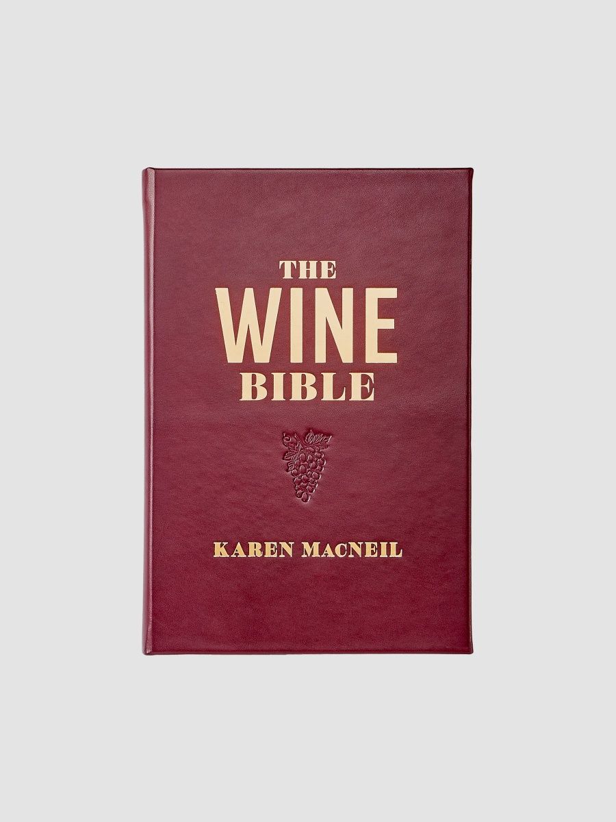 Graphic Image "The Wine Bible" Leather-Bound Hardcover Book