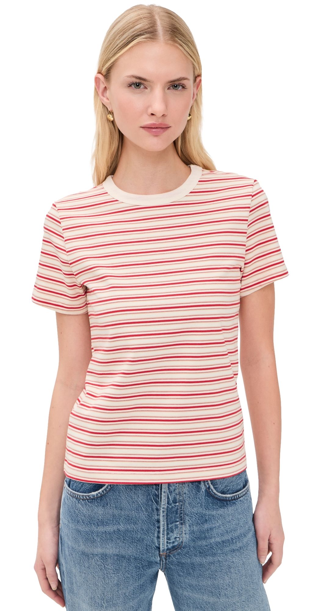 Pistola Alba Tee White Red Stripe M