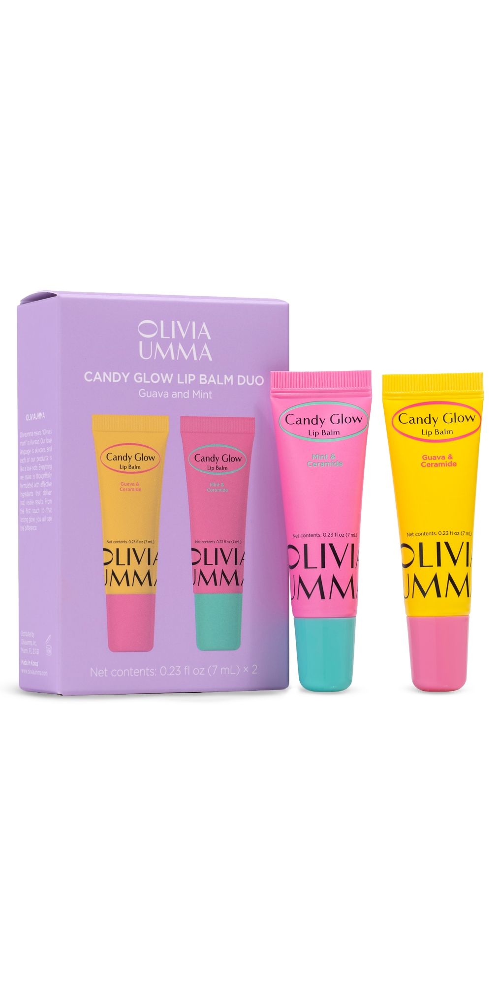 OLIVIAUMMA Duo Candy Glow Lip Balm Mini Size No Color One Size